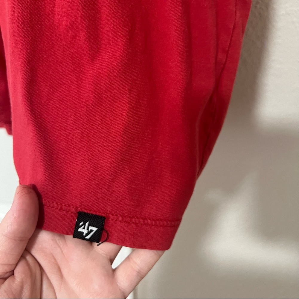 47 Red and Gold Chiefs Short Sleeve Embroidered Tee - Medium - Picture 3 of 6